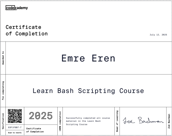 Learn Bash Scripting Course